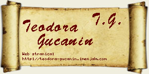 Teodora Gučanin vizit kartica